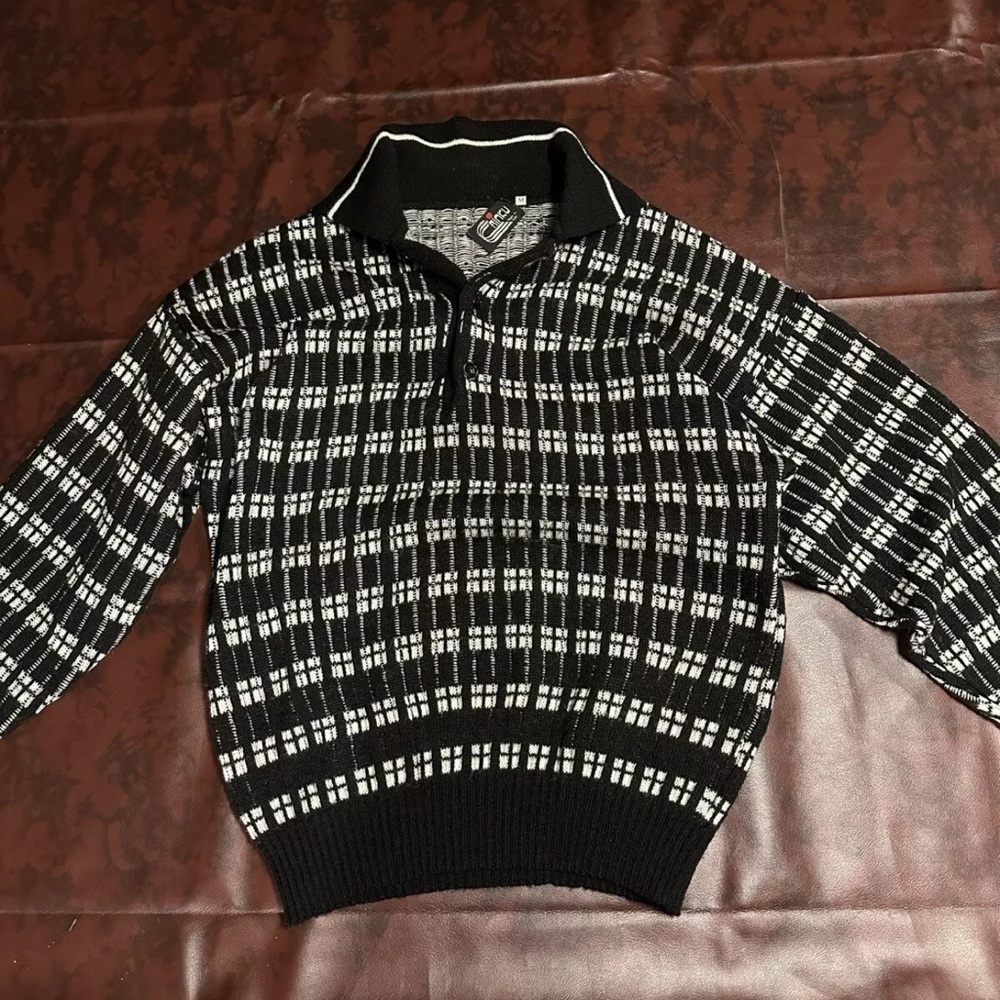 Vintage Wool Knit Sweater Made In Italy Size M